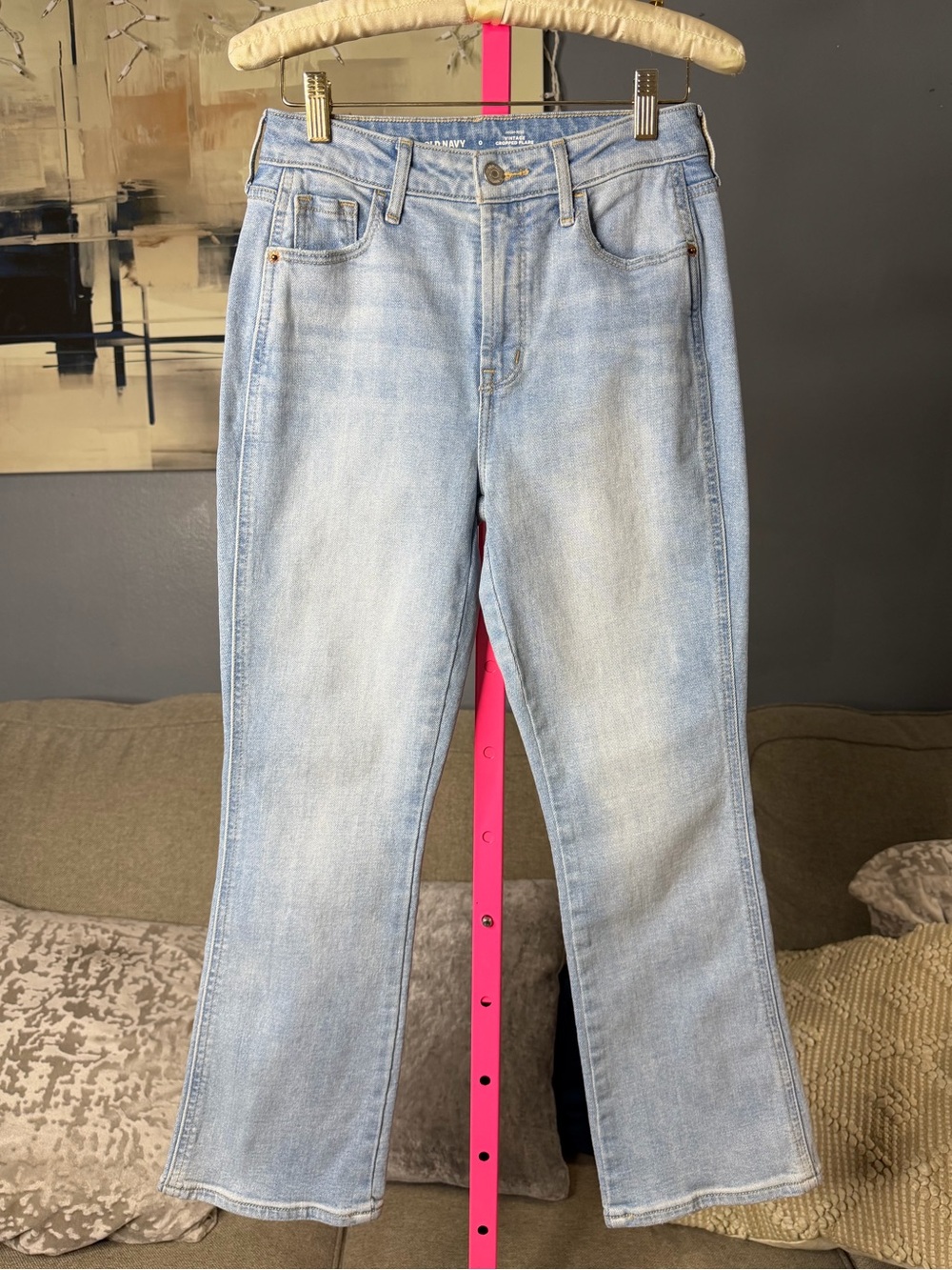 Old Navy High Rise Vintage Cropped Flare size 0